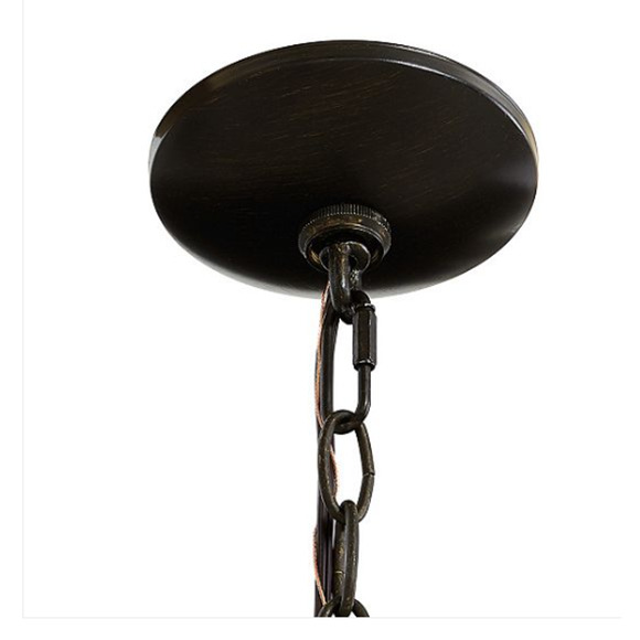 Ballard Designs Light Pendant Eldridge Small Retails $225 Antique Bronze - Picture 3 of 6